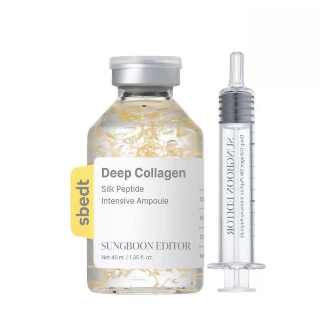 Ampola Intensiva de Peptídeos de Seda para Lifting | Sérum Anti-Idade para o Rosto com Colágeno e Complexo de 30 Peptídeos para Firmar e Tonificar a Pele