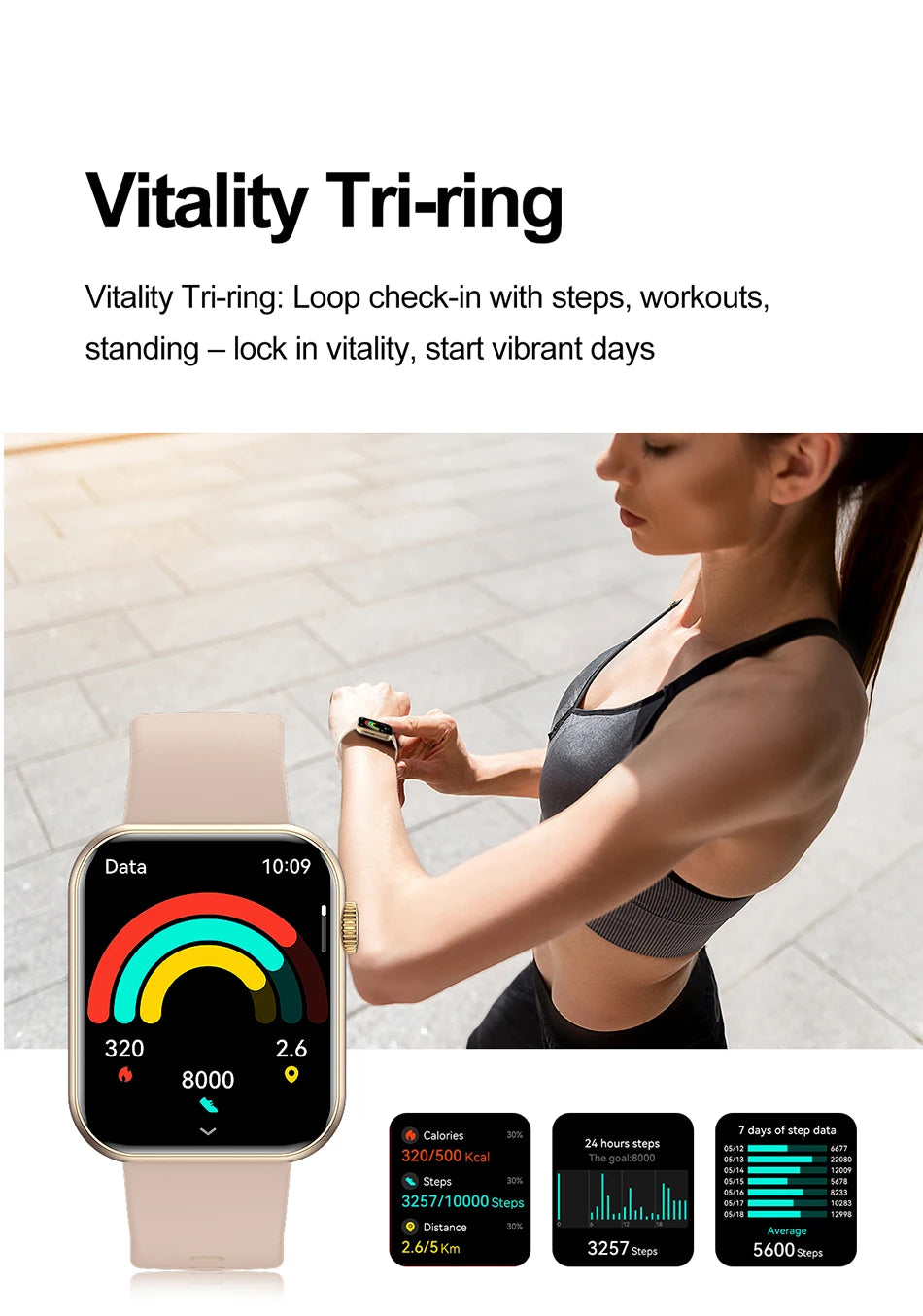2025 novo relógio inteligente tela de toque completa bluetooth chamada ai voz freqüência cardíaca relógios à prova dwaterproof água pulseira esportiva smartwatch feminino