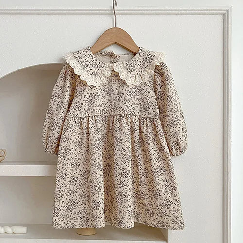 2025 nova primavera irmã vestido crianças roupas crianças vestidos de princesa manga comprida algodão bordado 1-6yrs bebê menina vestido de festa