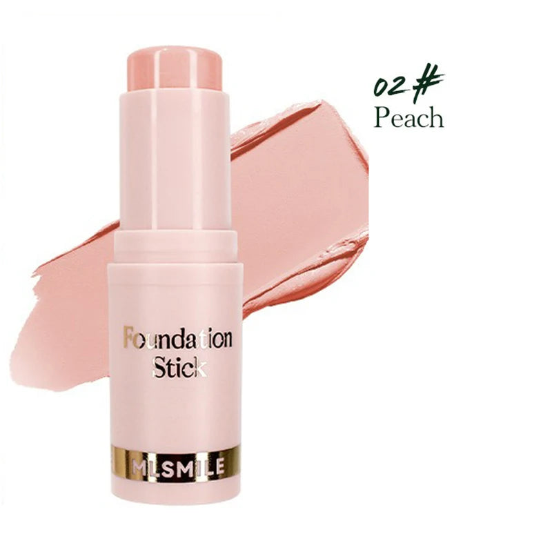 Rosto maquiagem vara fundação creme 6 cores hidratante cobertura completa tom de pele escura natural fosco corretivo maquiagem profissional