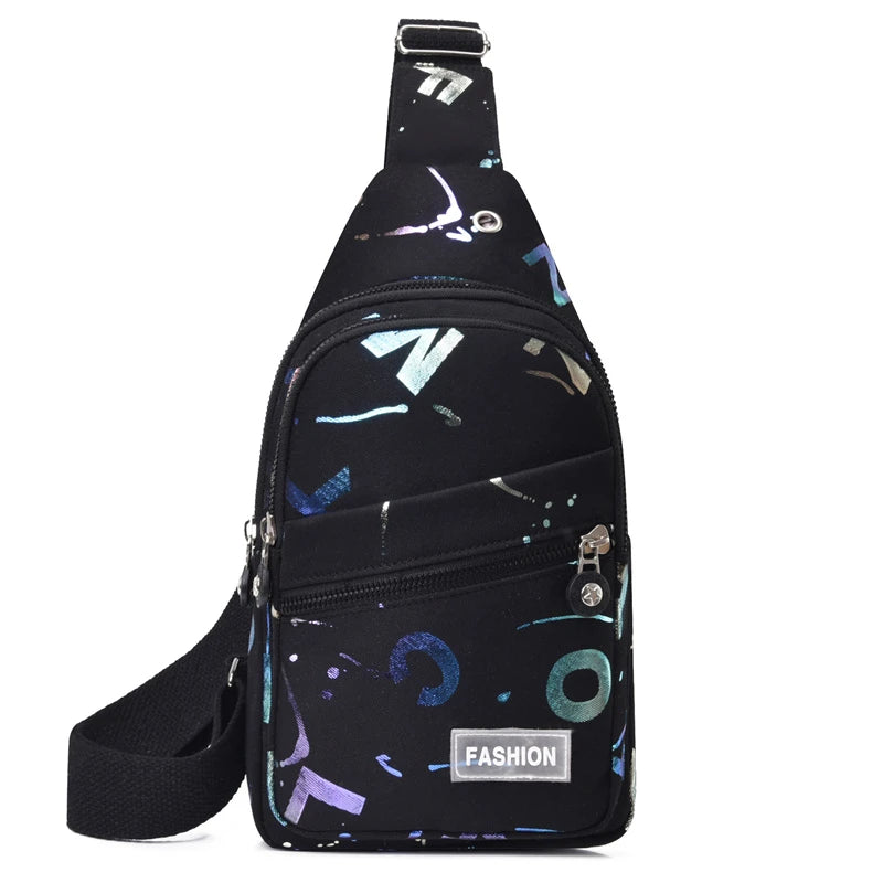 Mochila pequena Sling para mulheres, Crossbody Chest Bag, Daypack for Travel, Sport Sling