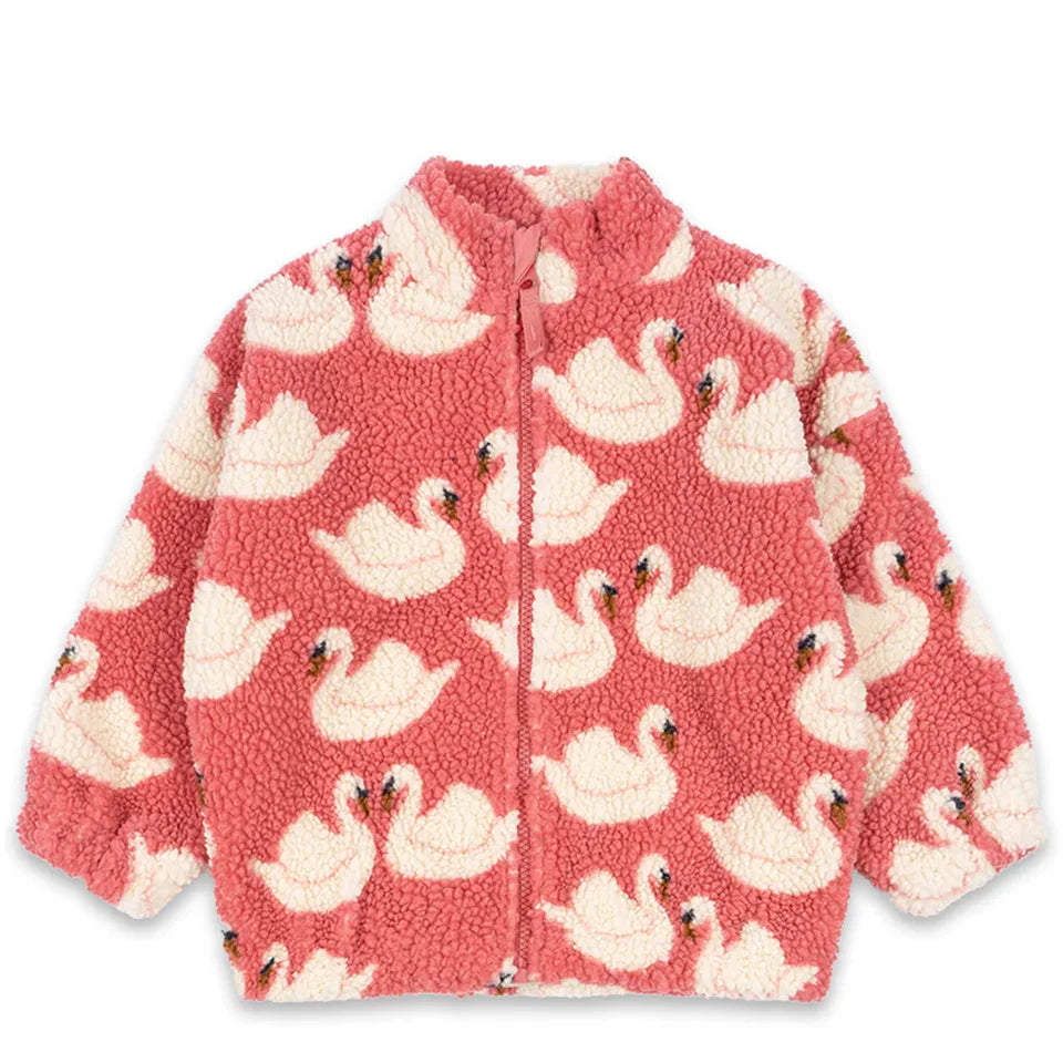 2024 inverno ks crianças algodão lã de cordeiro quente outerwear roupas meninas impressão casacos do bebê meninos mais jaquetas de lã crianças roupas