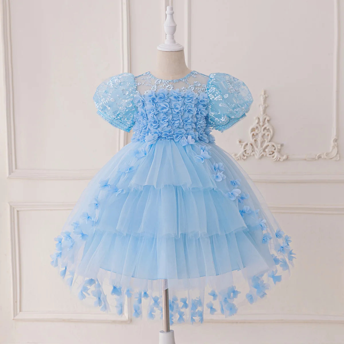 Crianças jovens meninas vestidos para festas piano concertos chiffon plissado vestidos de princesa vestidos de festa meninas vestidos de malha