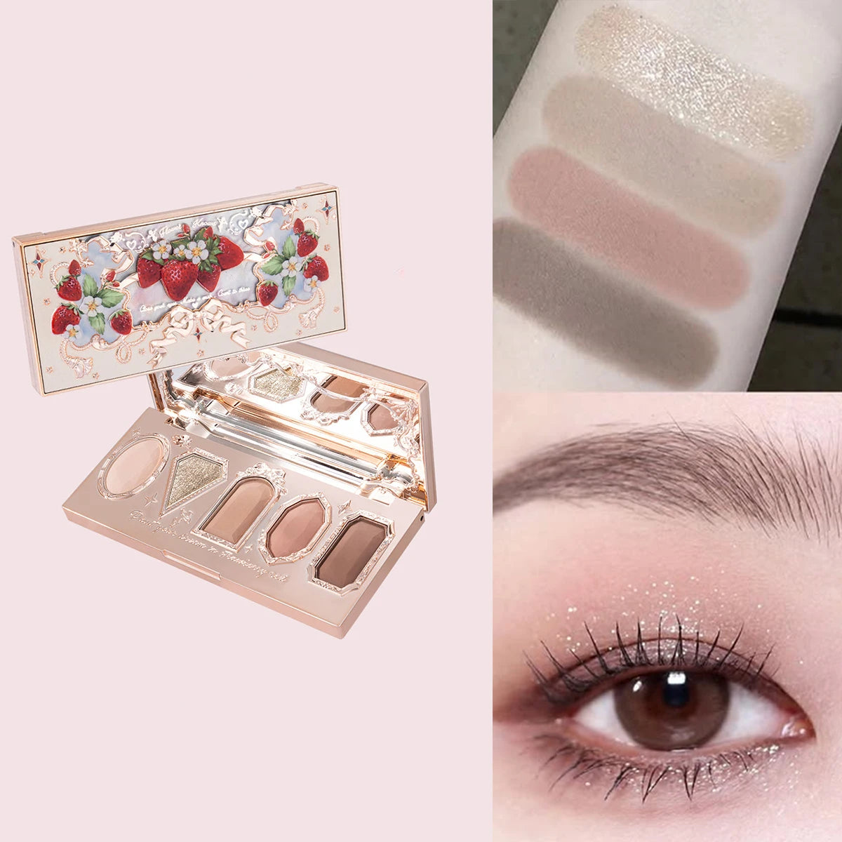 Flower Knows 2026 Bunny Garden Paleta de Sombras Temática de Coelhinho Coleção de Cosméticos Completa com Blush e Iluminador