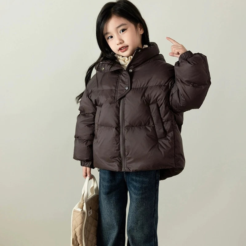 Meninas para baixo jaqueta de algodão crianças jaqueta de algodão grosso superior jaqueta de algodão crianças jaquetas para meninas casacos de inverno ropa de niña Пухоiyahaк