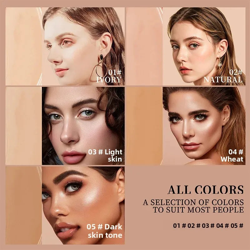 Bastão de Corretivo Líquido - Cobre Marcas de Acne, Olheiras, Tatuagens e Sardas, Base Cosmética de Cobertura Total para o Rosto
