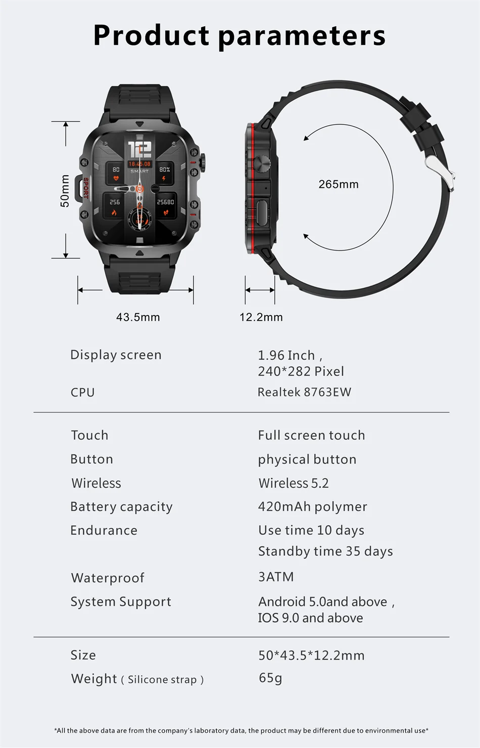 Lige novo militar relógio inteligente masculino esportes ao ar livre 3atm à prova dwaterproof água oxigênio no sangue bluetooth chamada relógios smartwatch para android