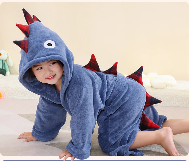 Roupão Infantil Absorvente Quente Robe Banho Bebé Macio Crianças Toalha Capuz Banho Grande Toalha Banho Bebé Roupa Banho Praia Robe Menina Pijama Menino Casa Toddler Lar