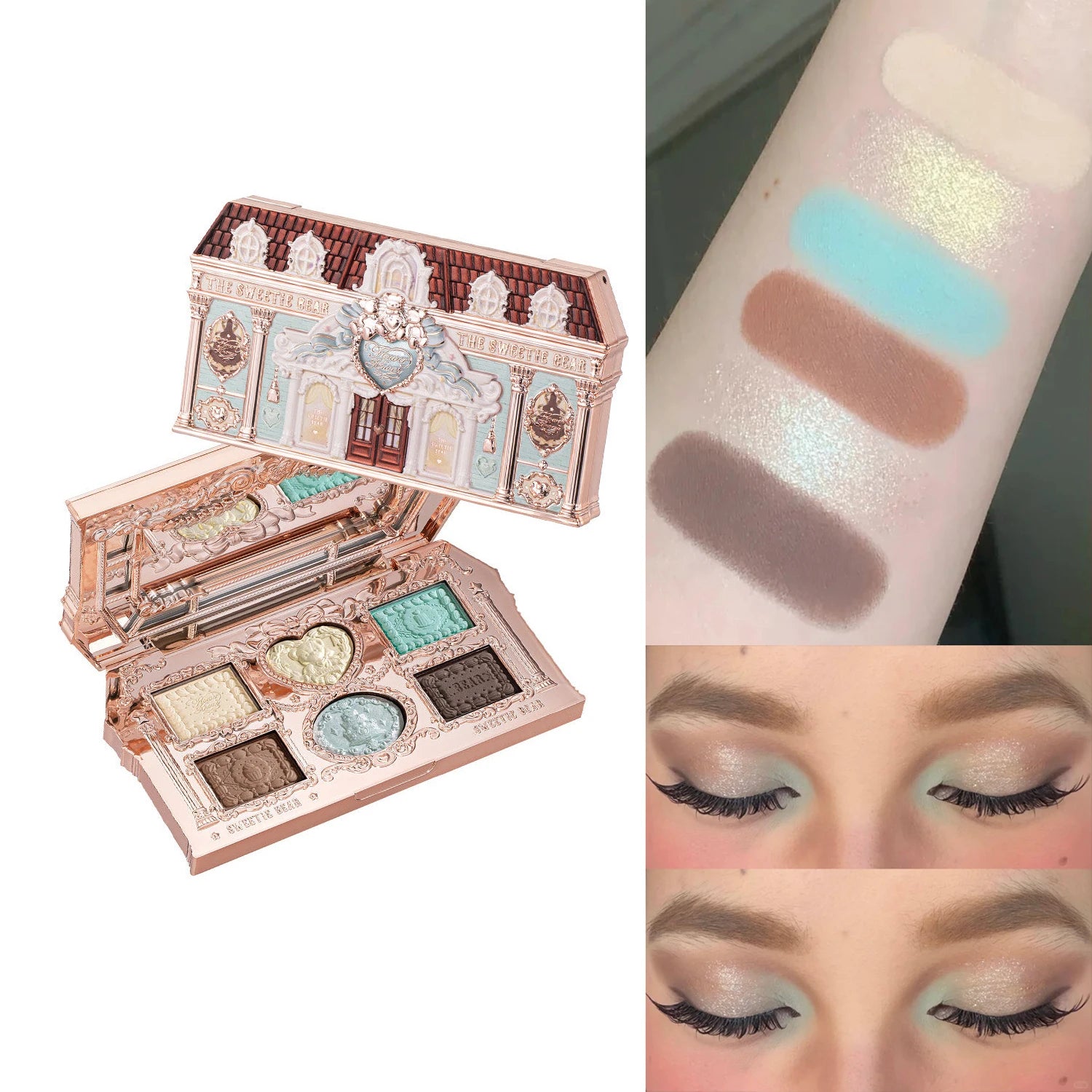 Flower Knows 2026 Bunny Garden Paleta de Sombras Temática de Coelhinho Coleção de Cosméticos Completa com Blush e Iluminador