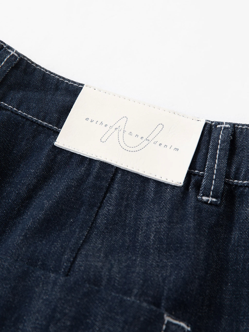 DUSHU 2026 Calça Jeans Feminina de Cintura Alta com Costura Contrastante e Perna Reta - Calça Casual para Uso Diário e Deslocamento