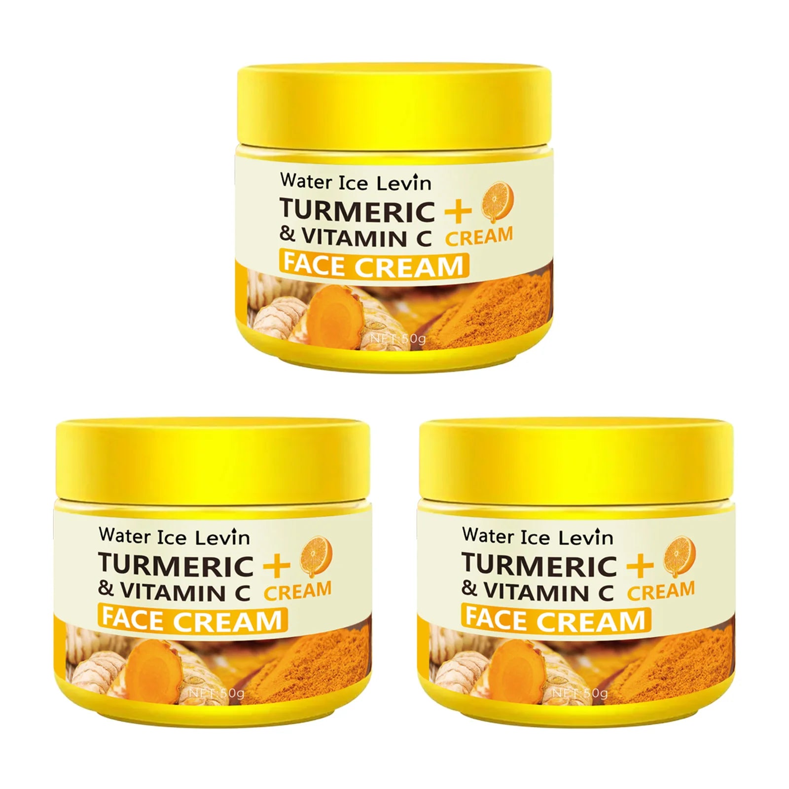 Cúrcuma vitamina c creme anti-envelhecimento hidratante anti-rugas colágeno ácido hialurônico creme cuidados com a pele cosméticos 50g