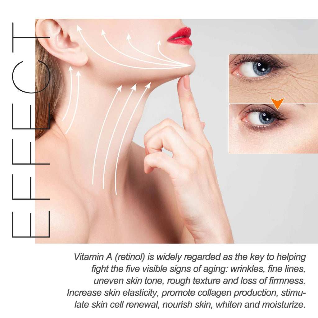 Retinol colágeno creme facial complexo dia noite creme ácido hialurônico reduzir linhas finas olheiras hidratar poros firmes