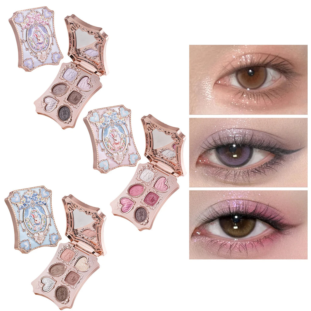 Flower Knows 2026 Bunny Garden Paleta de Sombras Temática de Coelhinho Coleção de Cosméticos Completa com Blush e Iluminador