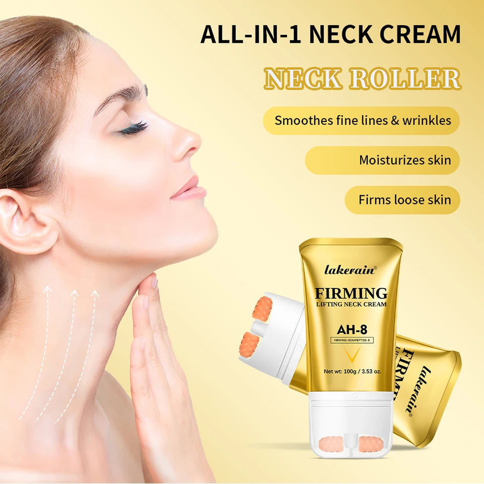 AH-8 creme de pescoço firmador nutritivo profundo loção hidratante para pescoço suaviza linhas finas melhora a firmeza da pele do pescoço produto de cuidados com a pele