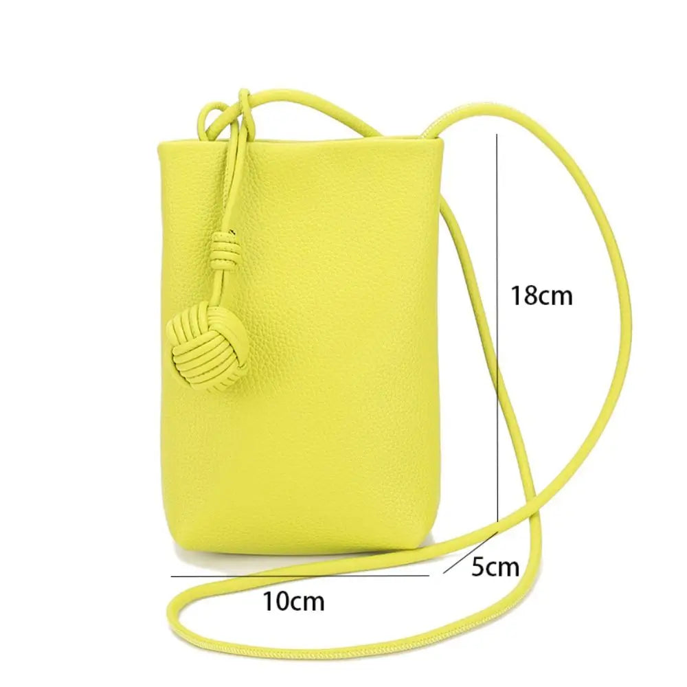 Mini sacos crossbody para All-Match Phone Pouch, grande capacidade Coin Purse, macio PU, leve, novo