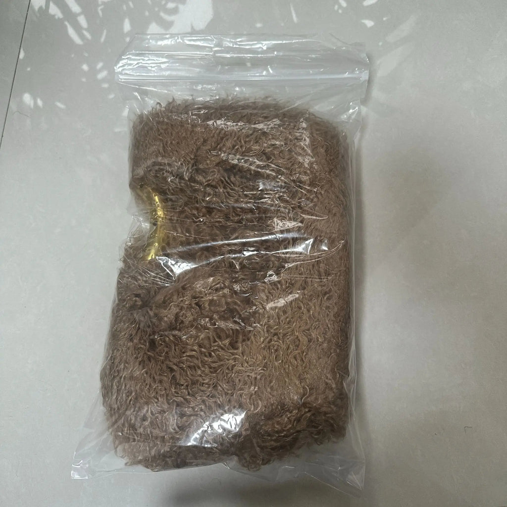 Moda feminina longa pele lã saco praia falso lã pele bolsa de ombro senhoras peles falsas bolsa luxo mongol ovelhas sacos de pelúcia