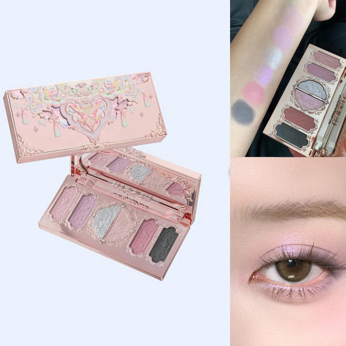 Flower Knows 2026 Bunny Garden Paleta de Sombras Temática de Coelhinho Coleção de Cosméticos Completa com Blush e Iluminador