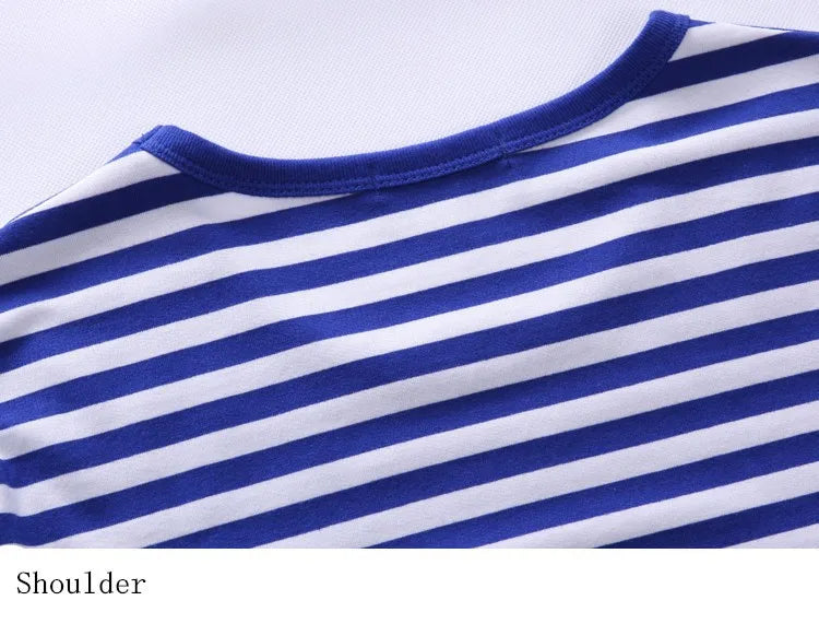 Estilo marinho camisa de manga longa masculina camiseta o pescoço listra t camisa masculina camisa marinha vintage básico 95% algodão camisa