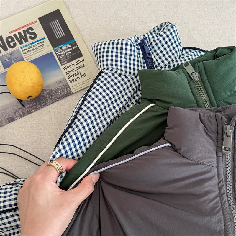 2024 inverno novas crianças manga longa quente carta casaco mais veludo grosso meninos para baixo jaquetas do bebê meninas acolchoado jaqueta crianças roupas