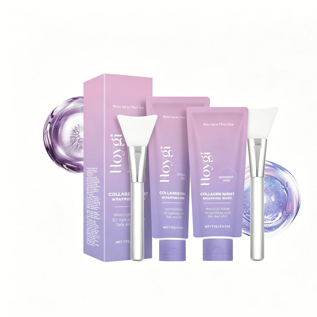 Máscara Facial Coreana de Colágeno Peel Off, Brilho Instantâneo e Pele de Vidro, Limpeza de Poros e Firmadora, Suaviza Linhas Finas e Remove Impurezas