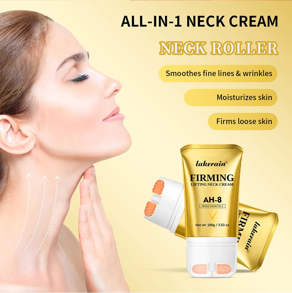 AH-8 creme de pescoço firmador nutritivo profundo loção hidratante para pescoço suaviza linhas finas melhora a firmeza da pele do pescoço produto de cuidados com a pele