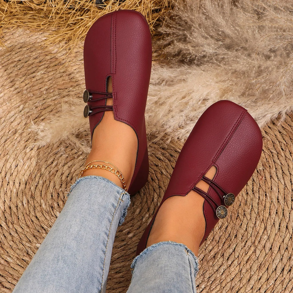 Mulheres apartamentos sapatos 2024 nova primavera outono casual confortável sapatos de barco mocassins dedo do pé redondo ballet ao ar livre fundo macio sapatos planos