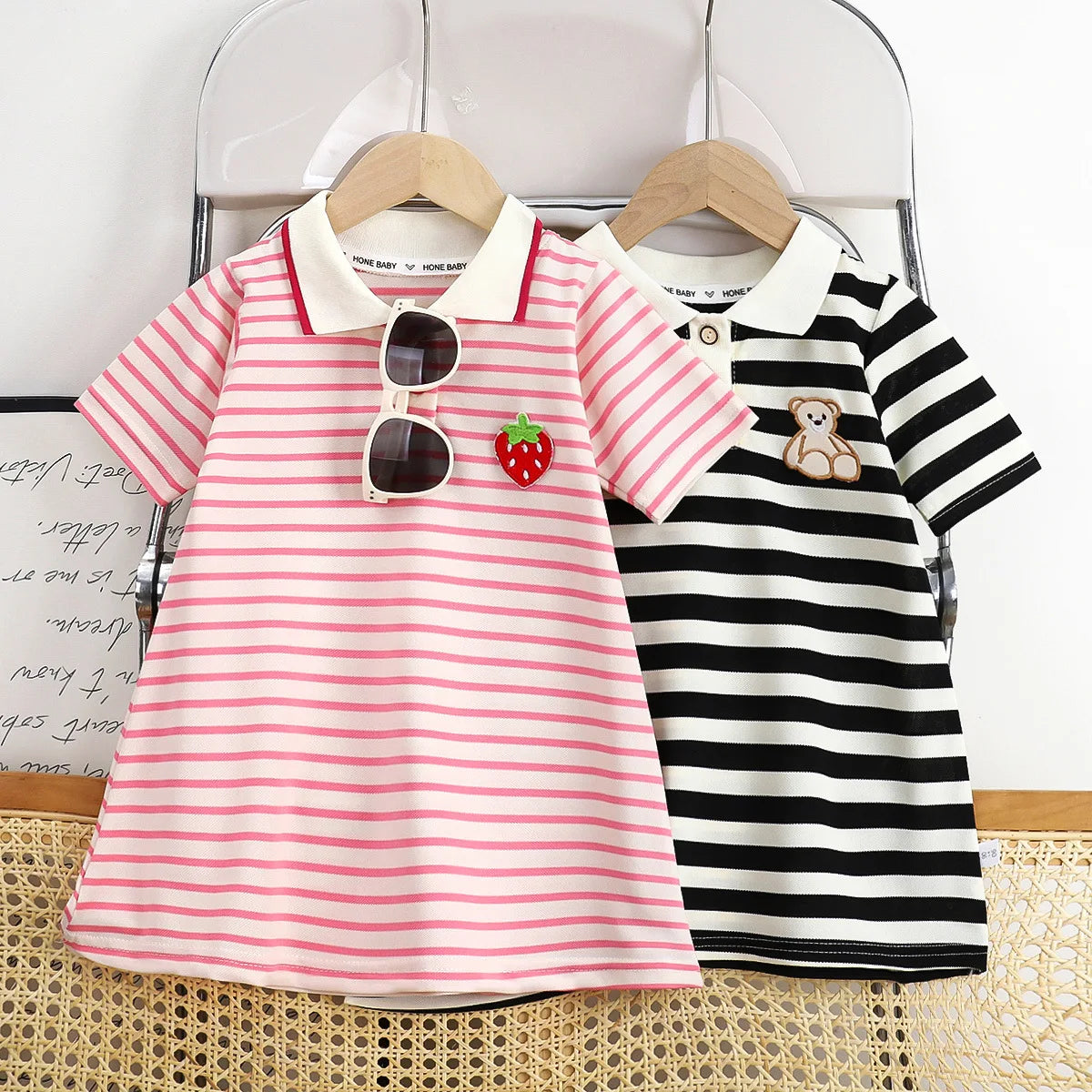Novo Vestido Estilo Coreano 2026 para Crianças, Vestido de Verão Doce com Alças e Tule para Meninas