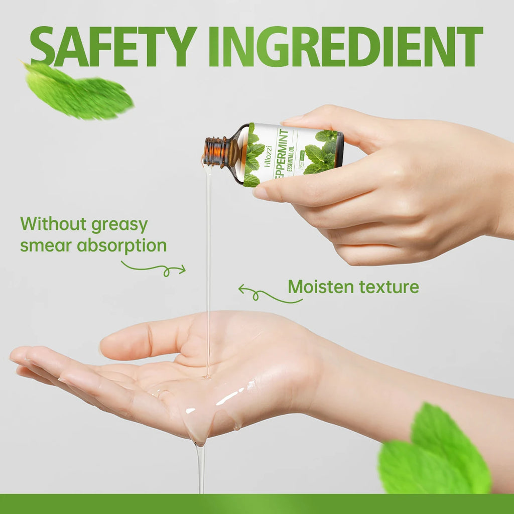100ml/60ml/30mlPeppermint óleo essencial hidratante multifuncional óleo essencial aromaterapia vela difusor de carro