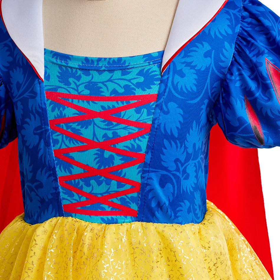 Crianças neve branca cinderela aurora anna elsa traje menina cosplay vestido crianças encanto mirabel pequena sereia roupas de halloween