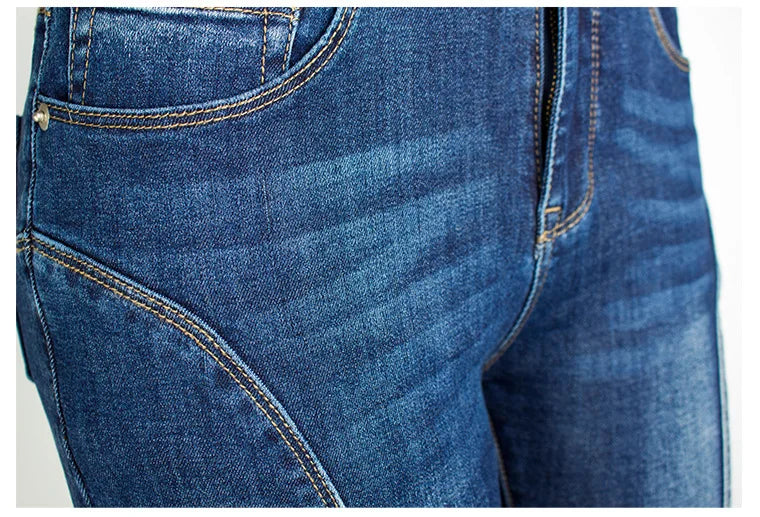 Calças Jeans Femininas Push Up, Calças Skinny de Denim, Moda 2026, Pantalones De Mujer, Pantalon Femme, Azul 2XL 3XL