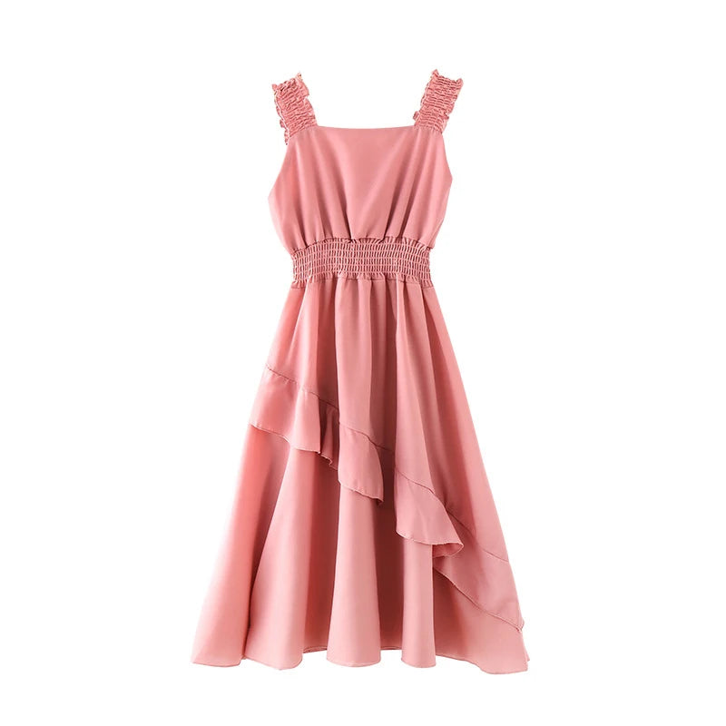 Vestidos de Festa Sem Mangas em Chiffon para Meninas, Estilo Princesa, para Crianças de 4 a 12 Anos