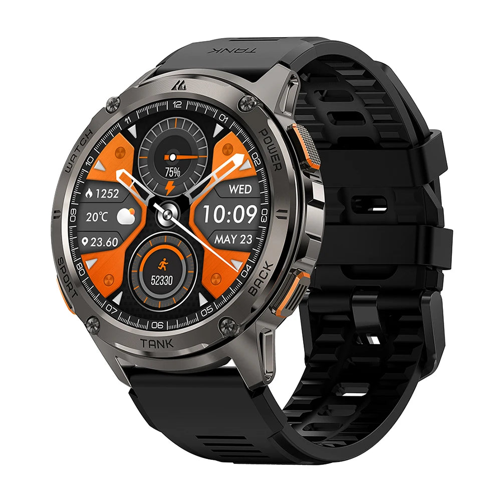 Original KOSPET TANK T3 Relógio Inteligente Para Homens Militar Smartwatch Mulheres Relógios de Fitness Digitais AMOLED AI Voz AOD Bluetooth