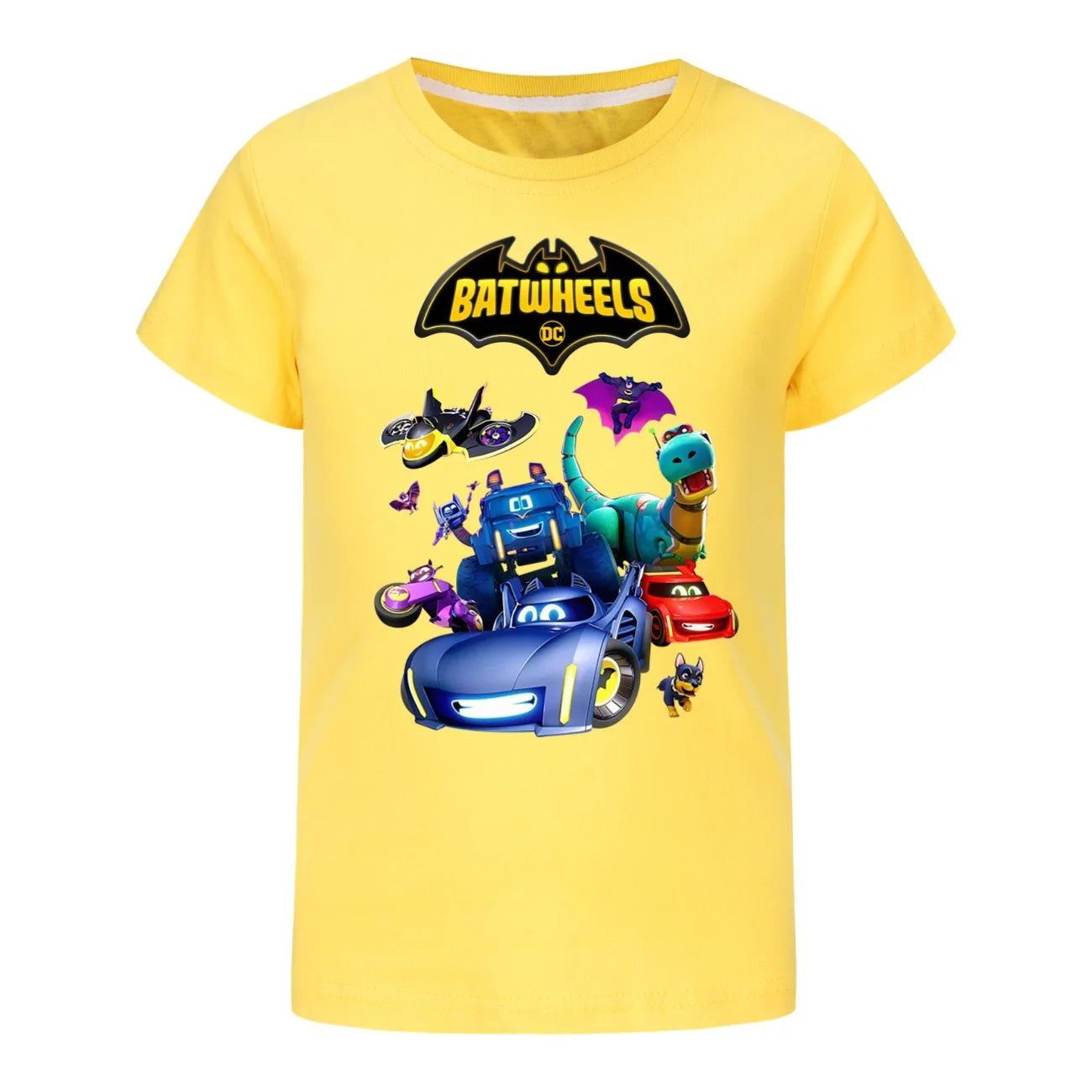 Engraçado batwheels manga curta crianças roupas camisetas verão crianças topos dos desenhos animados camisetas casuais de algodão meninos meninas clothes3057