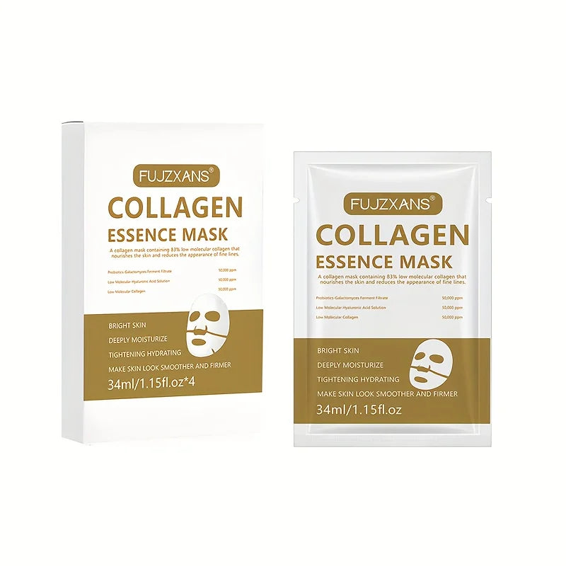 Máscara facial de colágeno para rugas noturnas, para cuidados com a pele anti-envelhecimento, aparência mais suave e mais firme, máscara hidratante para mulheres