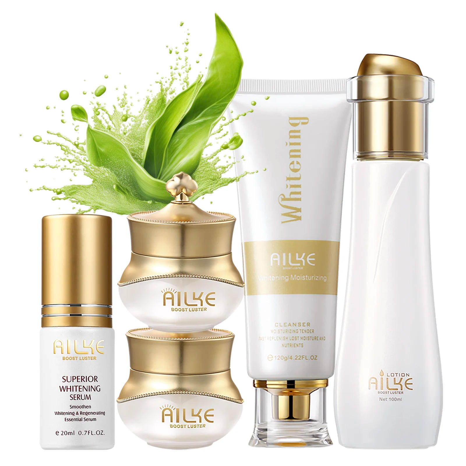 AILKE Clareador Anti-rugas Sardas Creme Facial Com Colágeno Ácido Hialurônico Rosa Cuidados Com A Pele Mulheres Coreano Conjunto Hidratante Facial
