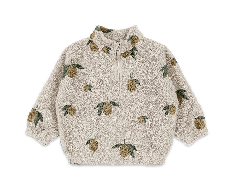 2024 inverno ks crianças algodão lã de cordeiro quente outerwear roupas meninas impressão casacos do bebê meninos mais jaquetas de lã crianças roupas