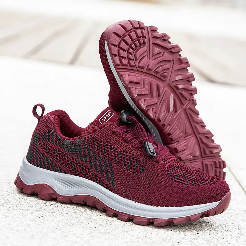 Tênis De Malha Respirável Para Mulheres, Sapatos De Verão, Malha