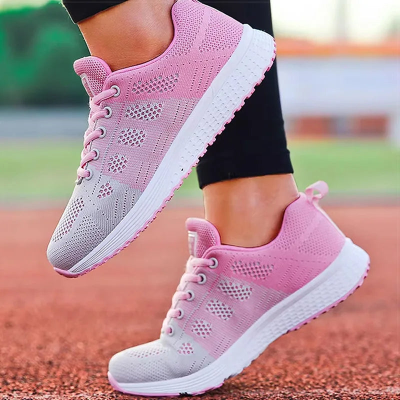 Tênis Esportivos Femininos da Moda para Academia, Tênis de Primavera com Cores Mistas, Sapatilhas Casuais Femininas, Tênis de Treino, Tenis Mujer