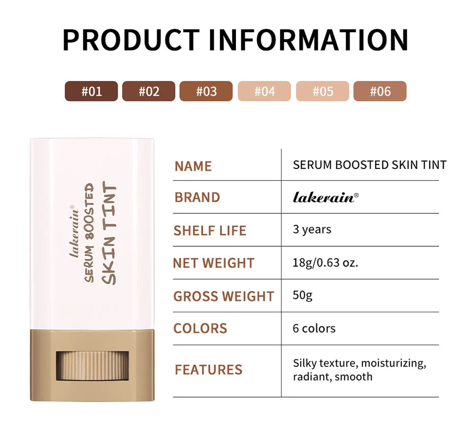 Borracha mágica fundação vara soro impulsionado matiz da pele fundação vara suave plumper altura cobertura viagem bronze fundação