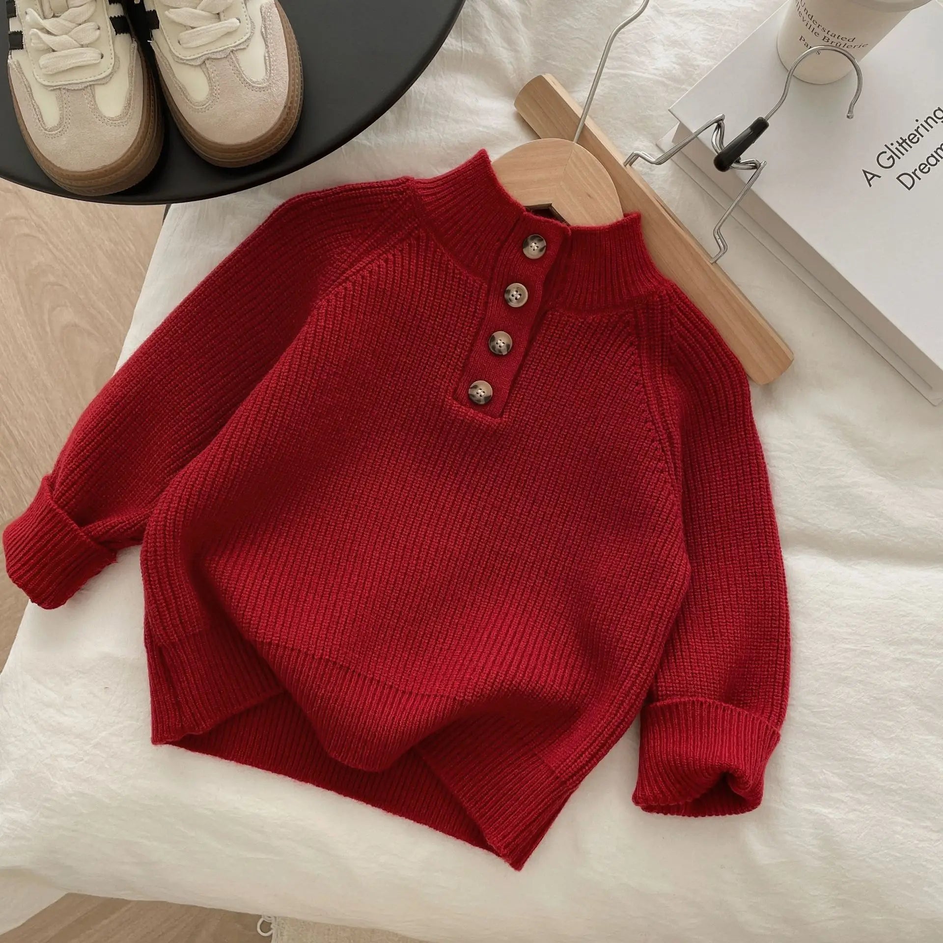 Camisola de outono crianças meninos pullovers algodão sólido engrossar quente jumper crianças babys na moda topos da criança adolescente malhas