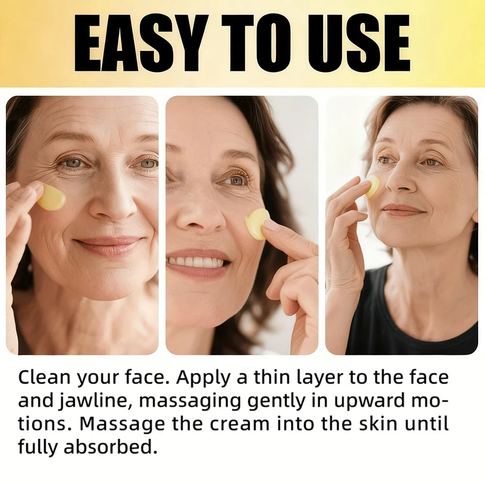 SUYARUN Creme Hidratante de Vêneno de Abelha Cuidados Faciais Antienvelhecimento |   Hidratação profunda e reafirmante Cuidado natural antirrugas para toda a pele.