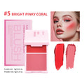 2 em 1 creme & pó blush fosco natural blush paleta de maquiagem dos olhos longa duração alta renderização de cor brilhante mindinho patrick ta blush