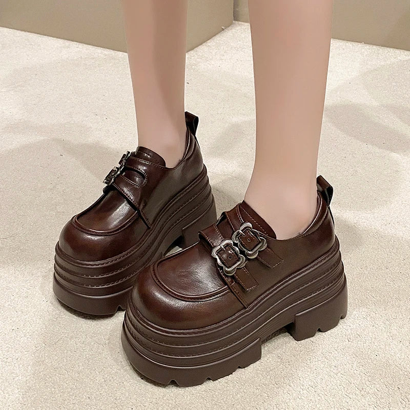 10cm plataforma feminina mocassins sapatos apartamentos casuais aconchegantes sapatos esportivos mulher 2024 tendência outono designer tênis andando mujer zapatos