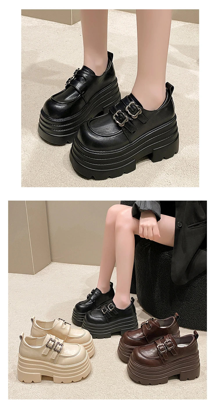 10cm plataforma feminina mocassins sapatos apartamentos casuais aconchegantes sapatos esportivos mulher 2024 tendência outono designer tênis andando mujer zapatos