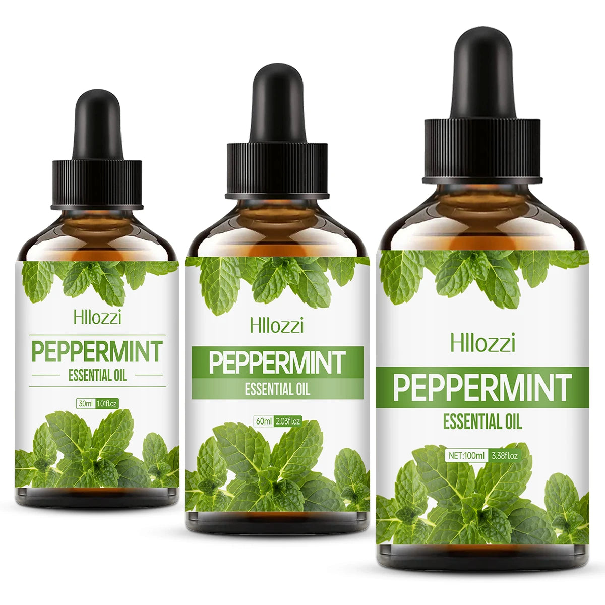 100ml/60ml/30mlPeppermint óleo essencial hidratante multifuncional óleo essencial aromaterapia vela difusor de carro
