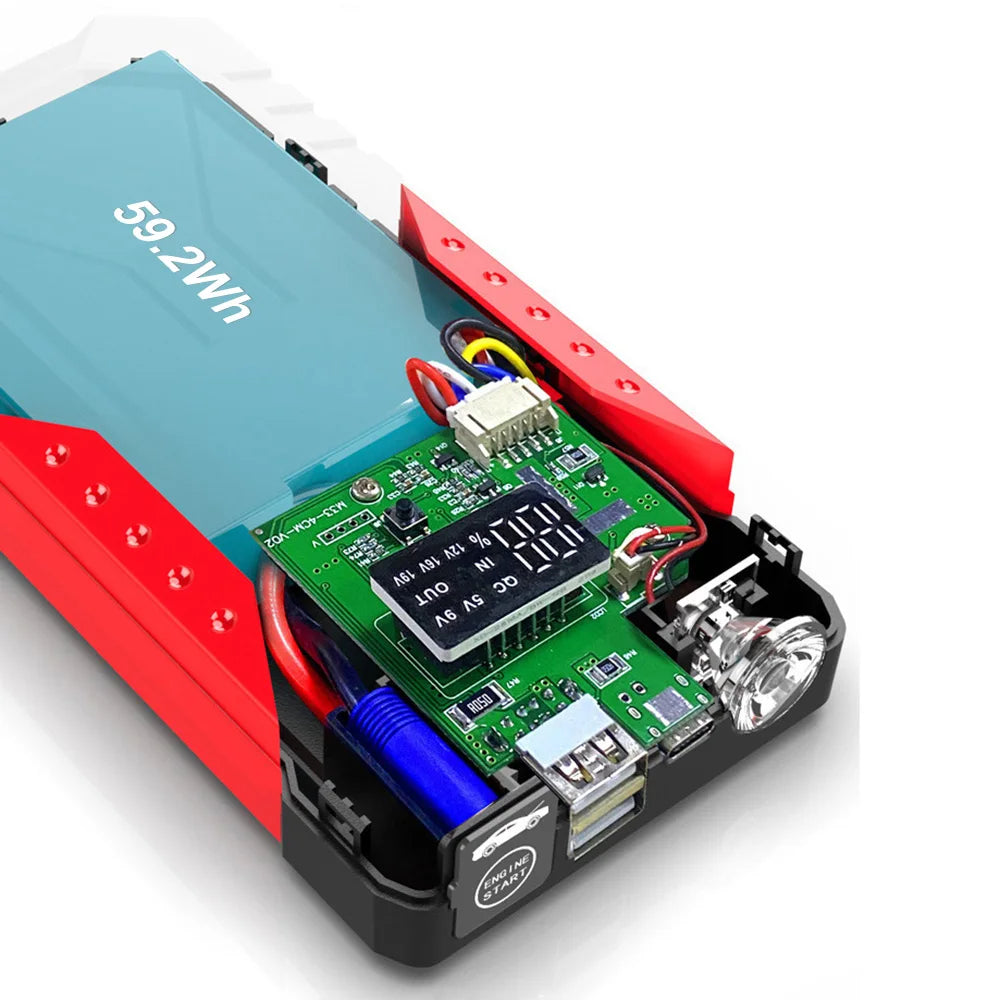 GKFLY 2000A/3000A/4000A Carregador de Bateria para Carros a Gasolina e Diesel, Power Bank e Auxiliar de Partida para Automóveis