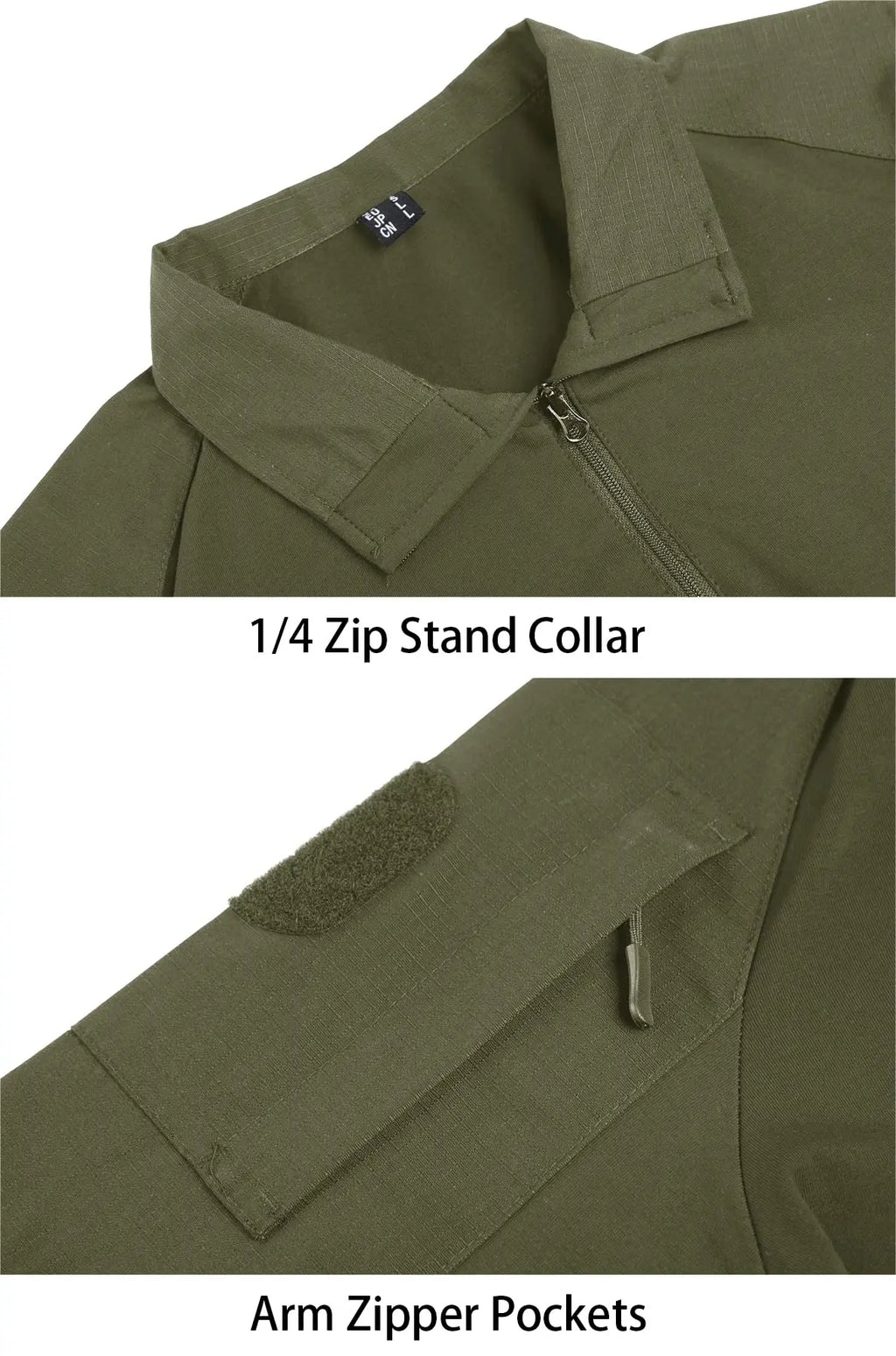 Tacvasen-camiseta de manga curta com bolsos com zíper para homens, roupas de estilo safári, cor sólida, para caminhadas e trabalho, para o verão