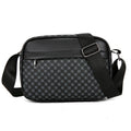Bolsas de Ombro Casuais e Leves para Homens, Bolsa Mensageiro de Couro PU Macio, Bolsa Transversal Confortável com Alça Larga