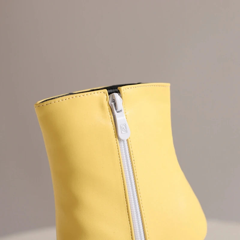 REAVE CAT-Sexy Stiletto Botas de Salto Alto, Botas de Couro, 12cm, Preto, Amarelo, Roxo, Tamanho Grande 44, 45, 46, 47, 48, US15, US16, US17
