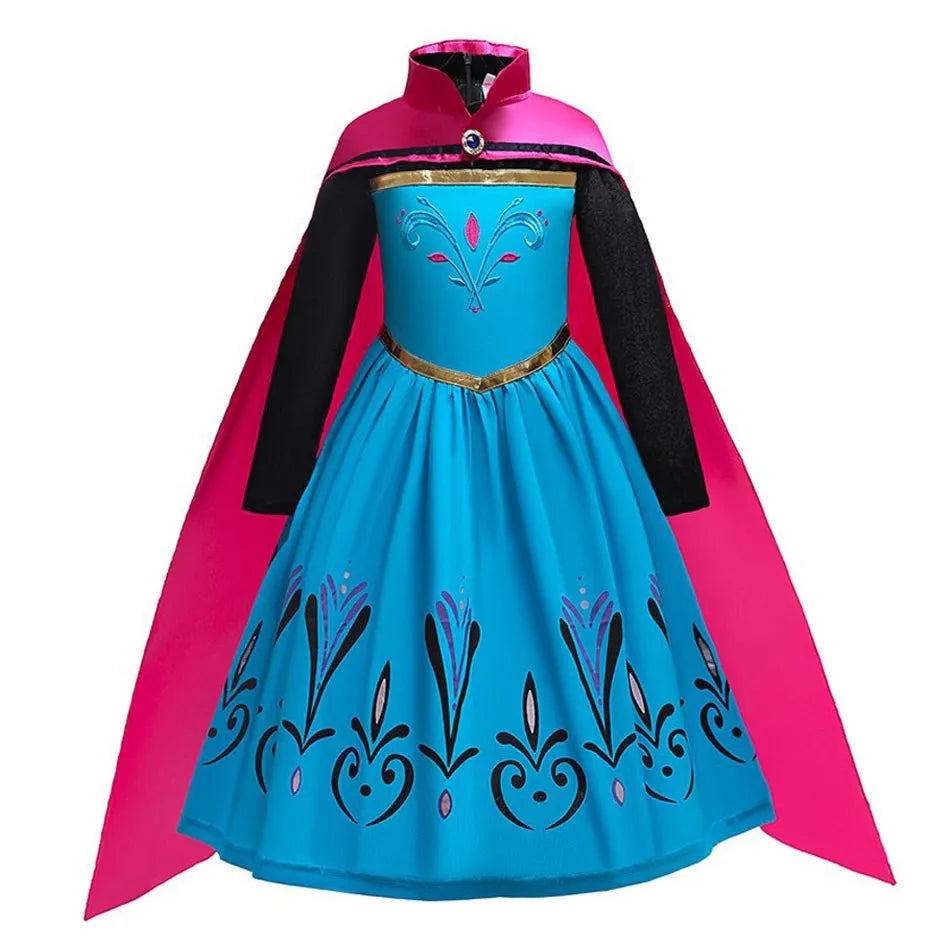 Crianças neve branca cinderela aurora anna elsa traje menina cosplay vestido crianças encanto mirabel pequena sereia roupas de halloween